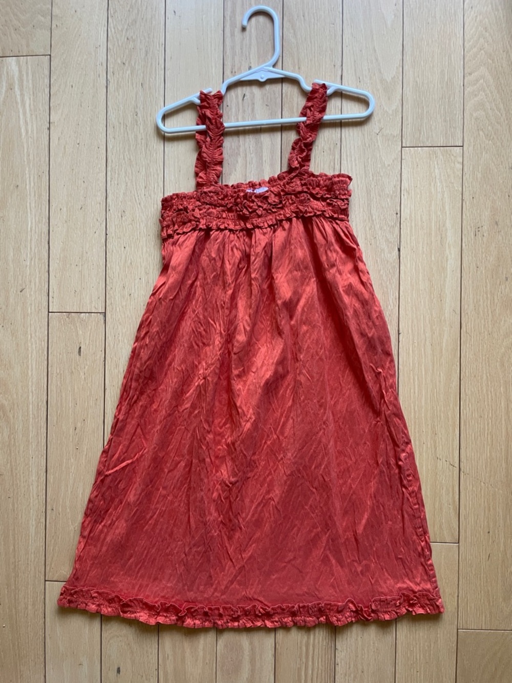 Calypso Enfant Red Ruffled Strap Sundress